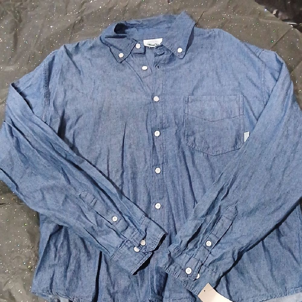 NWT Woodland Creek Button Up Long Sleeve Shirt Men's Size Extra Large